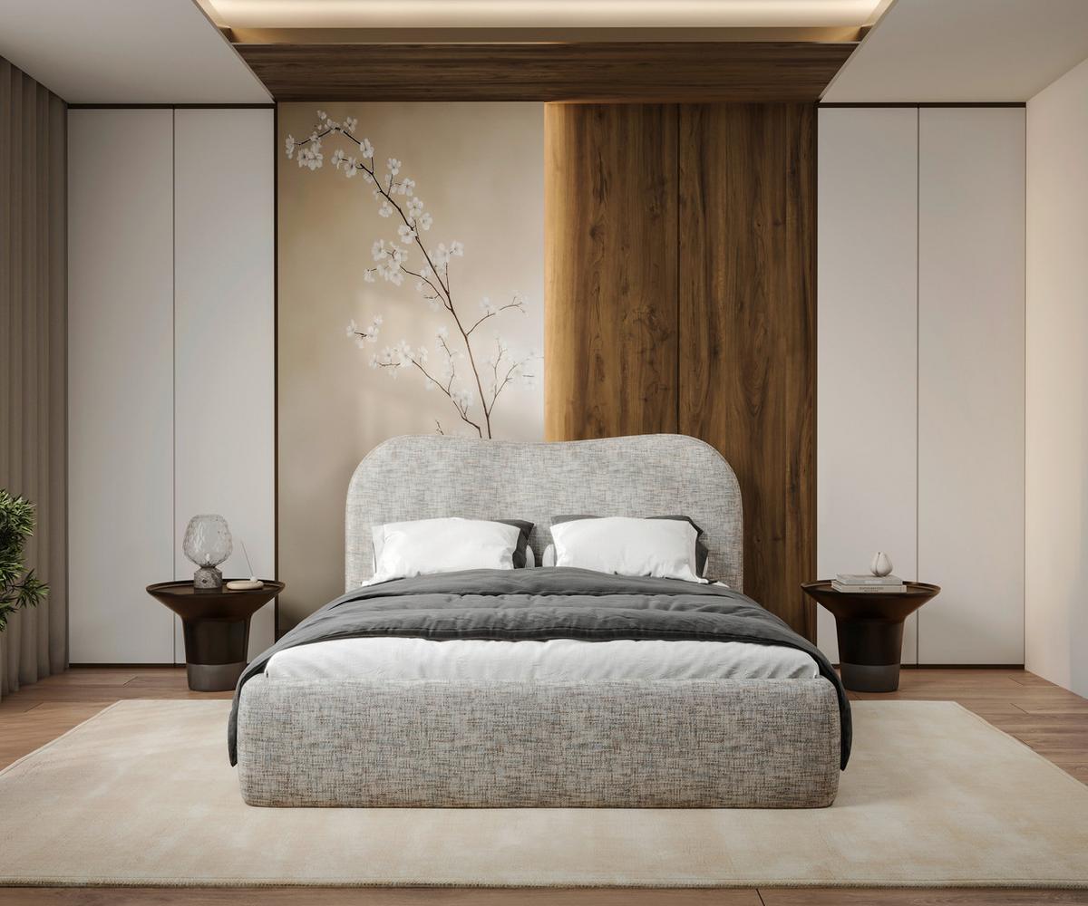 Polsterbett Luo 180x200 Cm Naturfarben - Naturfarben, MODERN, Holz/Holzwerkstoff (180/200cm) - MID.YOU