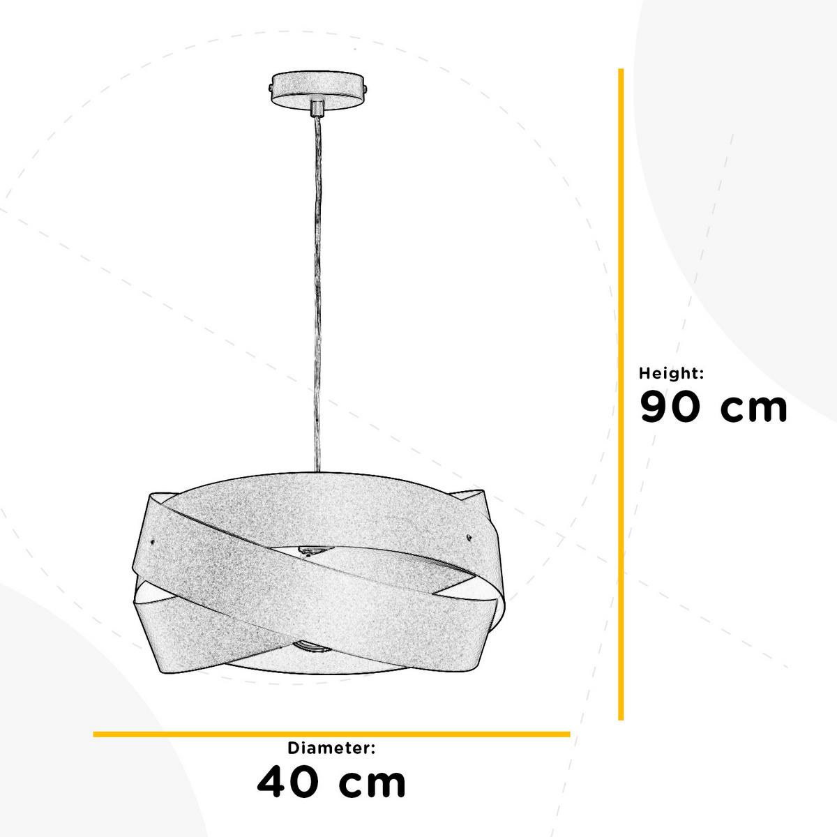Hängeleuchte 5020/Smg - Grau, Design, Metall (40/90cm)