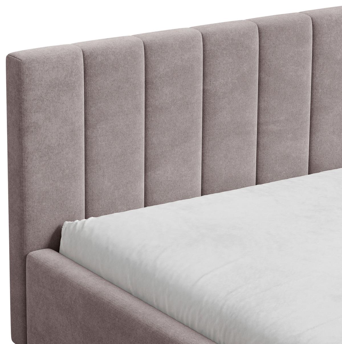 POLSTERBETT Sky Taupe 160x200cm - Taupe/Schwarz, MODERN, Holz (160/200cm) - MID.YOU