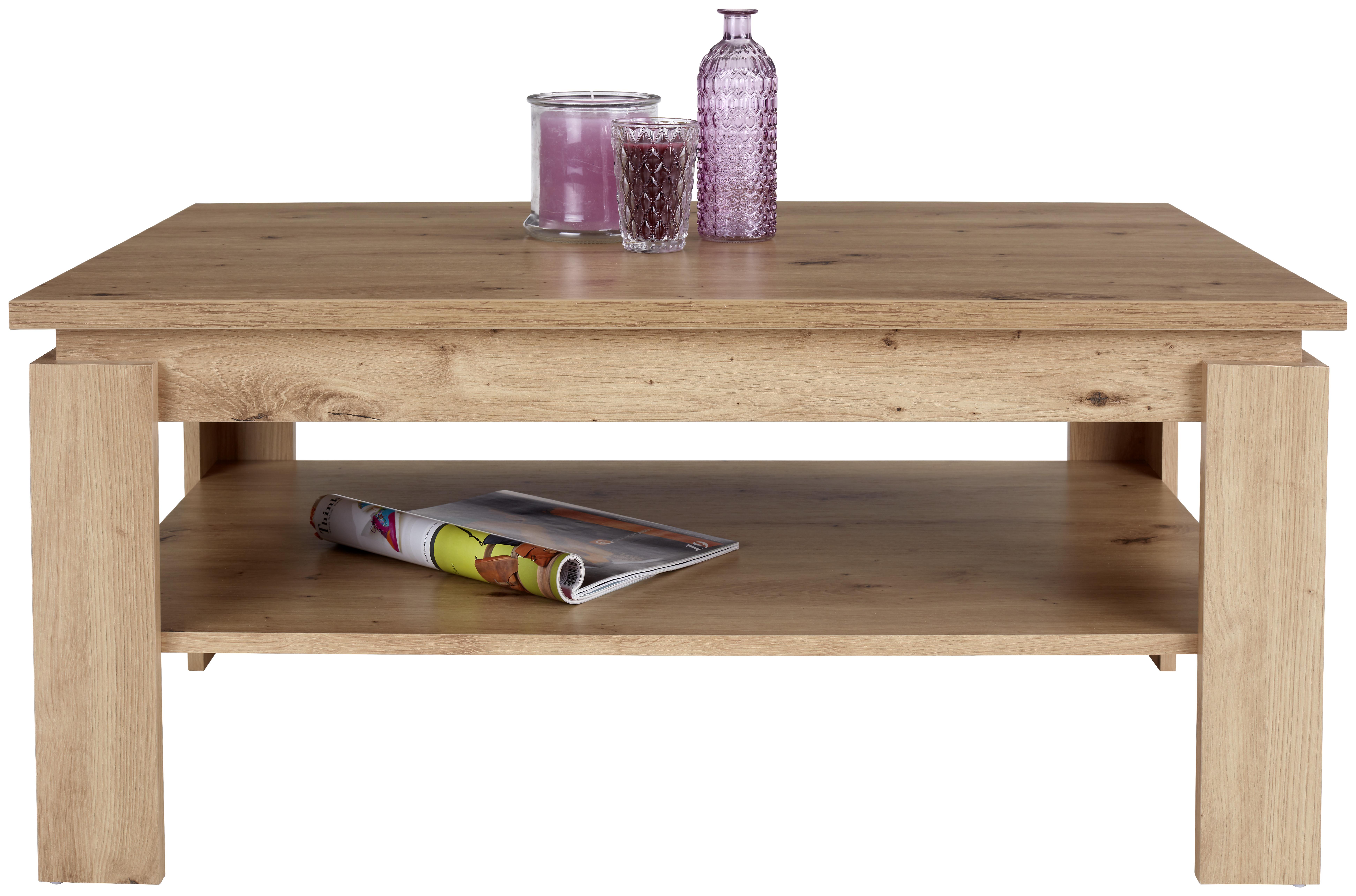 Couchtisch mit Ablagefach Nizza 2, Artisan Eiche Dekor - Eichefarben, MODERN, Holzwerkstoff (100/45/60cm)