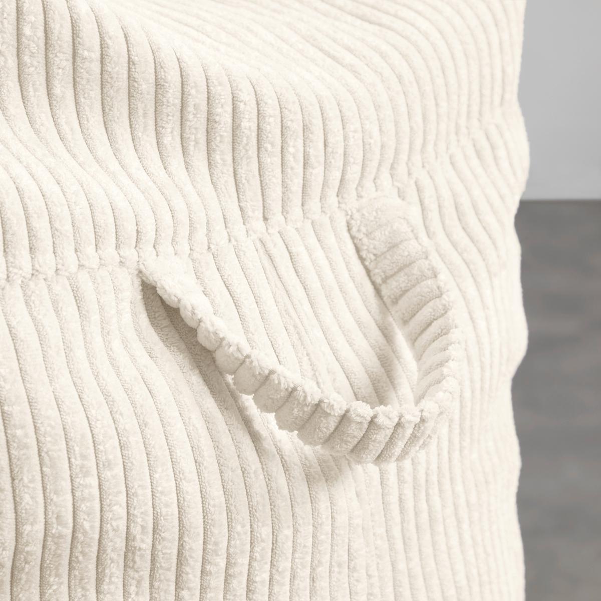 Sedací vak CORTONA CORD, bílý manšestr - bílá, Moderní, textil (85/100/85cm) - Mömax
