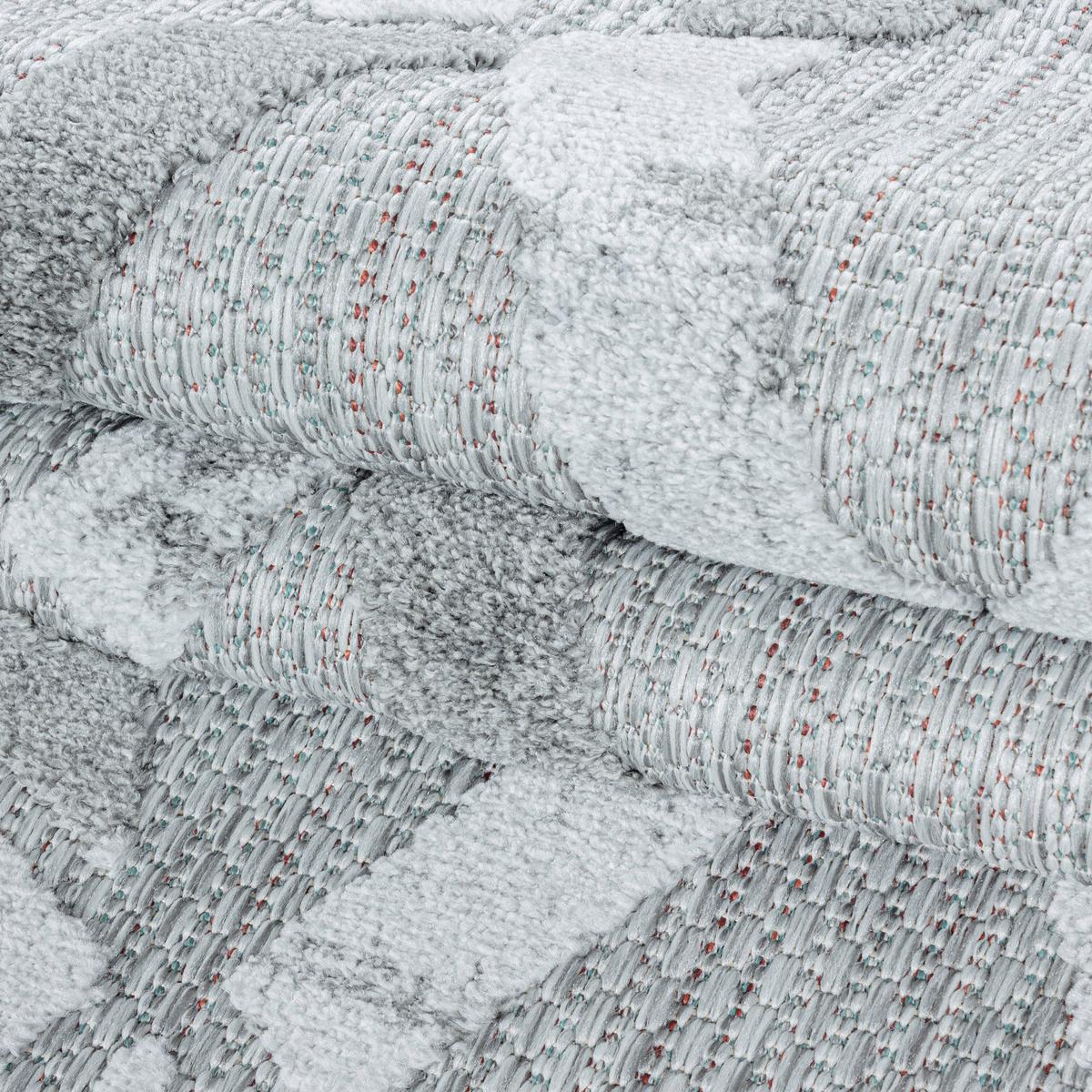 Flachwebeteppich Bahama - Grau, Design, Textil (200/290cm) - Novel
