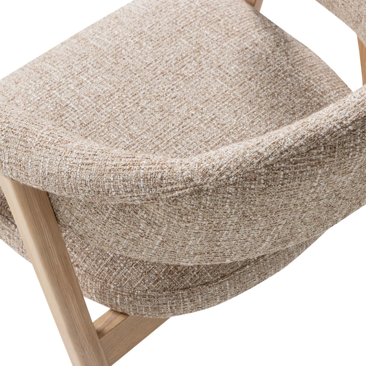 ARMLEHNSTUHL-SET Tunar Naturfarben 2-teilig - Naturfarben, MODERN, Holz/Textil (60/77/60cm) - Livetastic