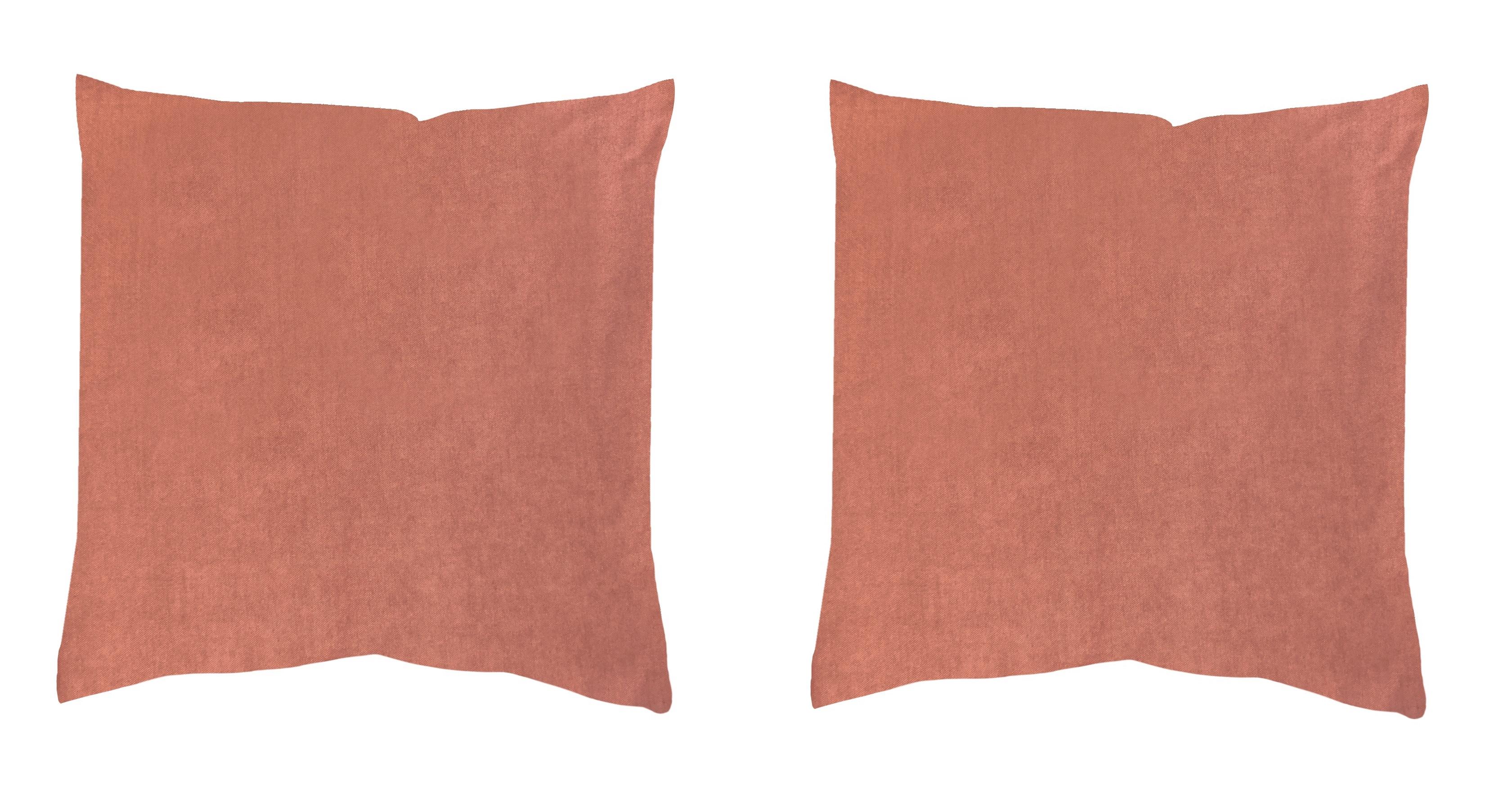 Kissenhüllen-Set Elmer - Altrosa, Basics, Textil (50/50cm)