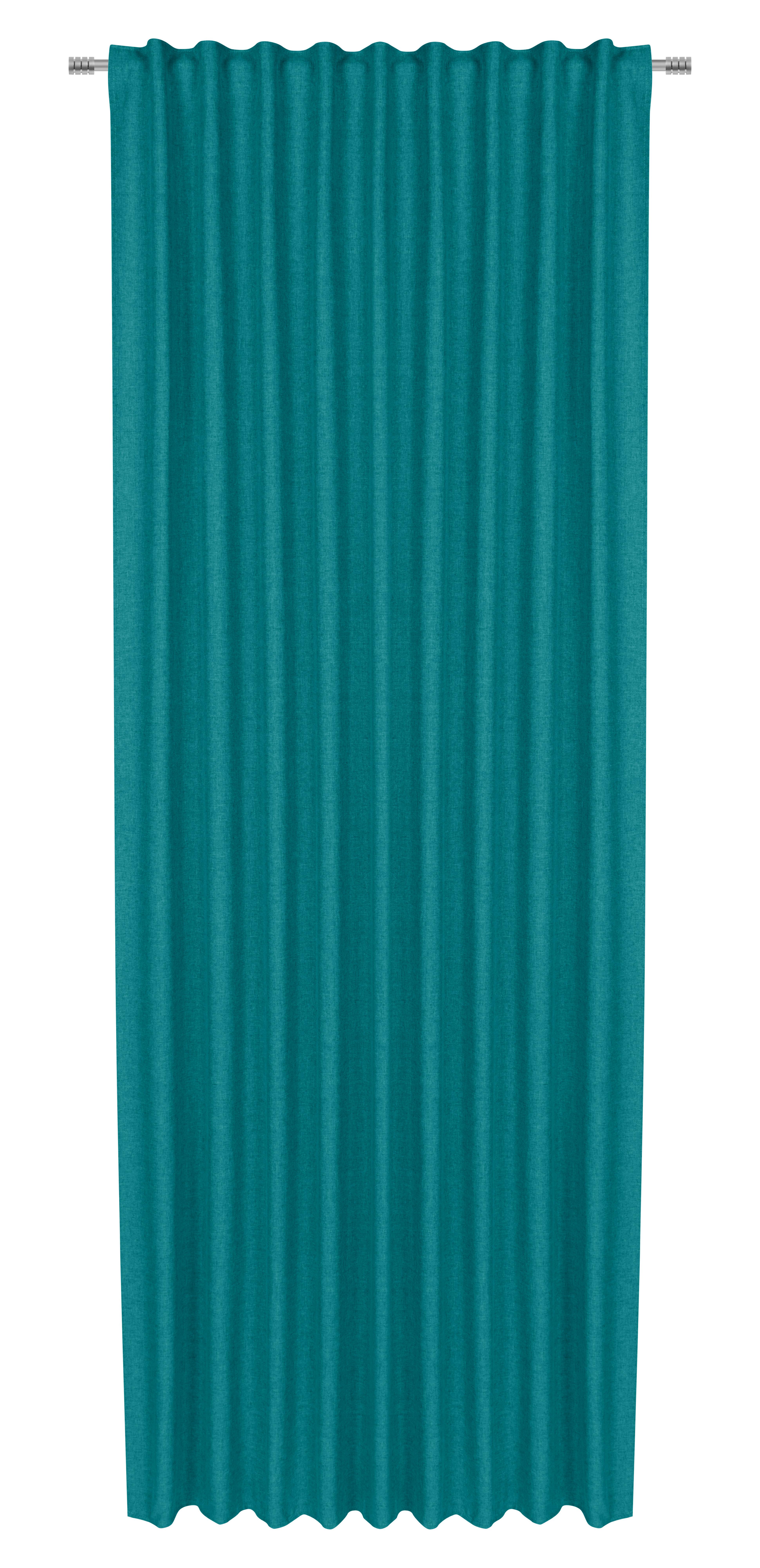 HOTOVÝ ZÁVES ULRICH -EXT- -TOP- - svetlomodrá, textil (135/245cm) - Mömax