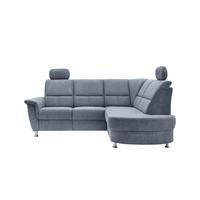 Ecksofa Mit Relaxfunktion Parole Hellblau Chenille - Chromfarben/Hellblau, KONVENTIONELL, Textil (231/184cm) - Livetastic