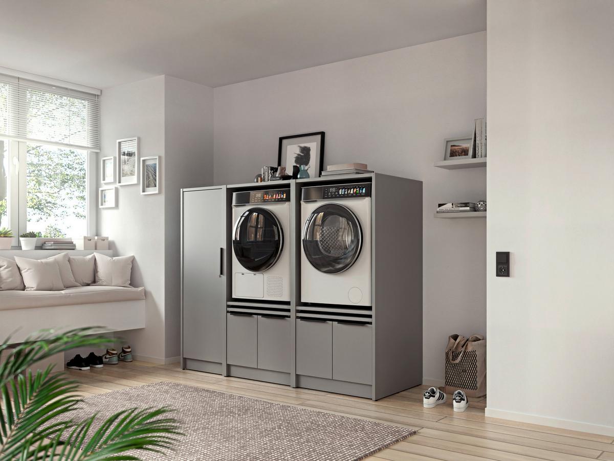 VÍCEÚČELOVÁ SKŘÍŇ TIDY HERO - šedá/černá, Basics, kov/kompozitní dřevo (50/150/68cm) - P & B