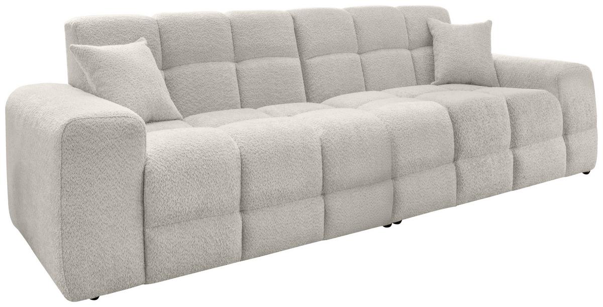 Viersitzer-Sofa Bosco, Weiß B: 300 cm - Schwarz/Weiß, MODERN, Textil (300/87/120cm) - Livetastic