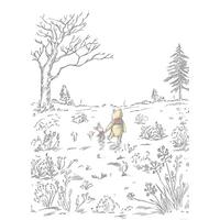 Fototapete Winnie The Pooh Walk - Multicolor, Trend, Textil (200/280cm)