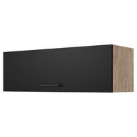 Küchenoberschrank Capri Eiche/schwarz B: 100 Cm - Eichefarben/Schwarz, KONVENTIONELL, Holzwerkstoff (100/32/32cm) - FlexWell