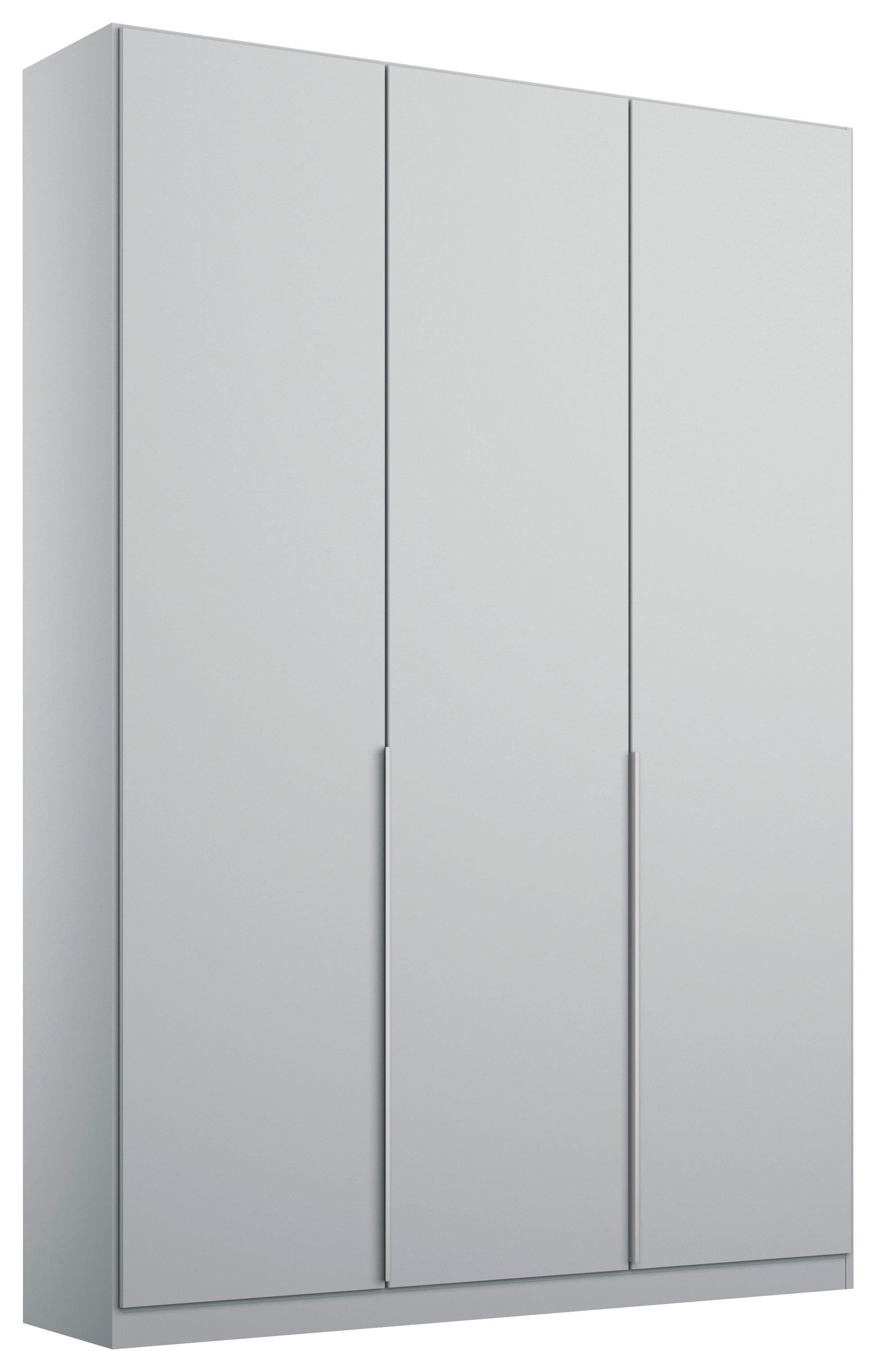 Drehtürenschrank 136 Cm Alabama, Seidengrau - Hellgrau, MODERN, Holzwerkstoff (136/229/54cm)