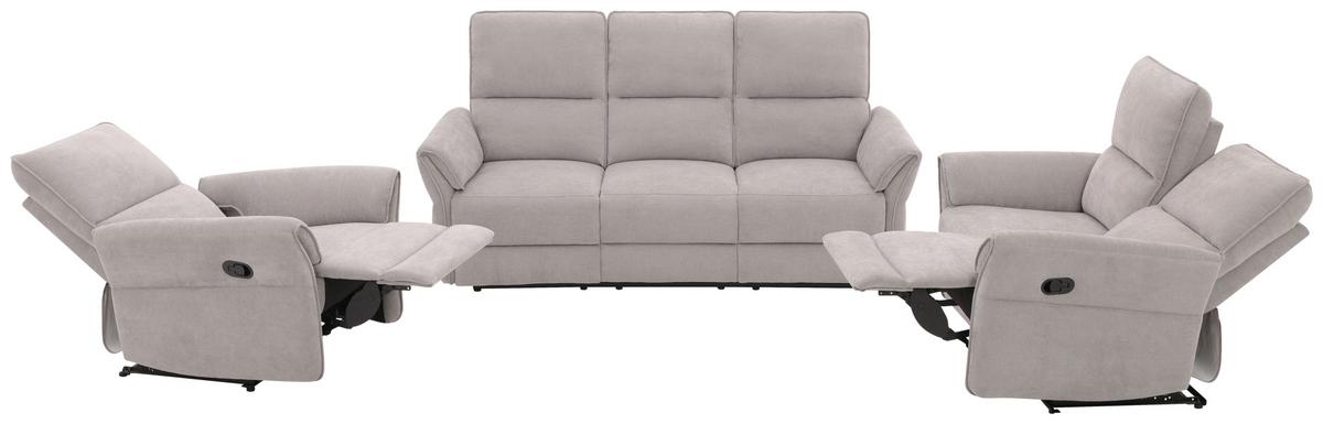 2-Sitzer-Sofa Redon Grau B: 143 cm - Schwarz/Grau, Basics, Holz/Textil (143/103/92cm) - Livetastic