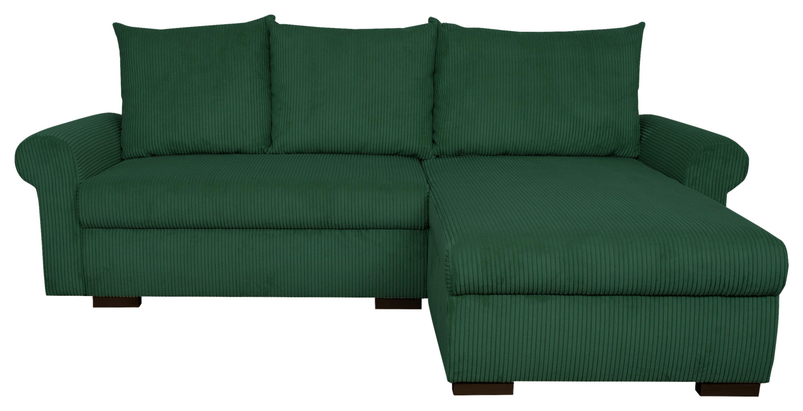 ECKSCHLAFSOFA Vasco, Dunkelgrün LF: 233x168