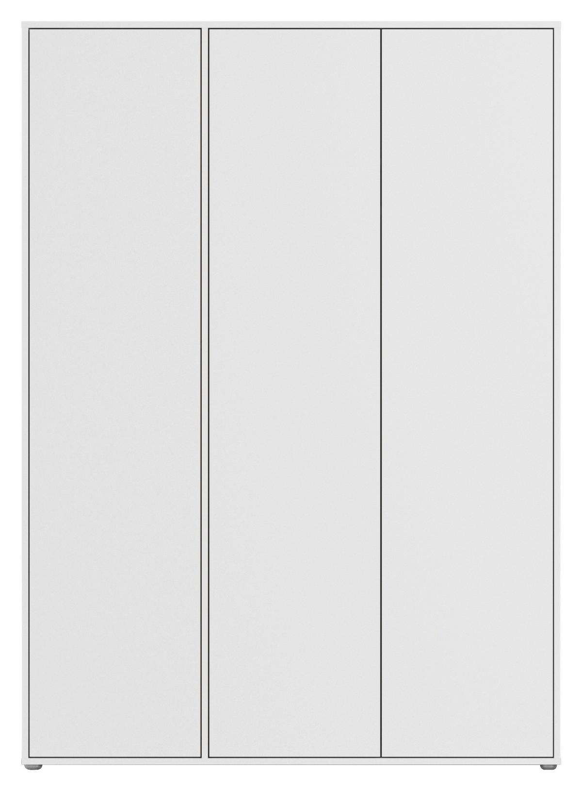 Drehtürenschrank Nabila Weiß B: 140 cm - Weiß, MODERN, Holzwerkstoff (140/194/53cm) - Rauch Möbel