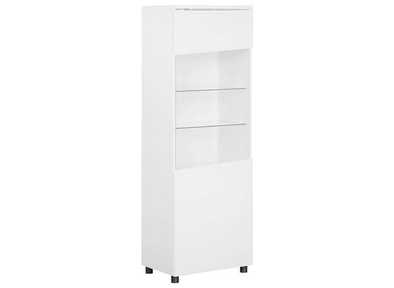 Highboard Newport B:56cm Weiß Hochglanz Dekor/ Glas - Weiß, MODERN, Holzwerkstoff (56/168/39cm) Highboard Newport B:56cm Weiß Hochglanz Dekor/ Glas - Weiß, MODERN, Holzwerkstoff (56/168/39cm)