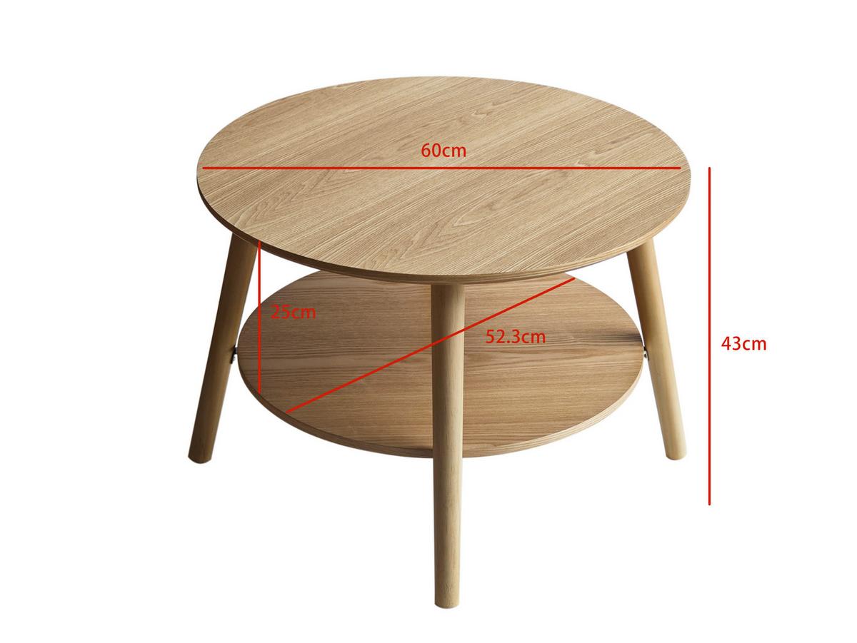 KONFERENČNÍ STOLEK FREDDY - přírodní barvy, Moderní, dřevo/kompozitní dřevo (60/43cm) - Mömax