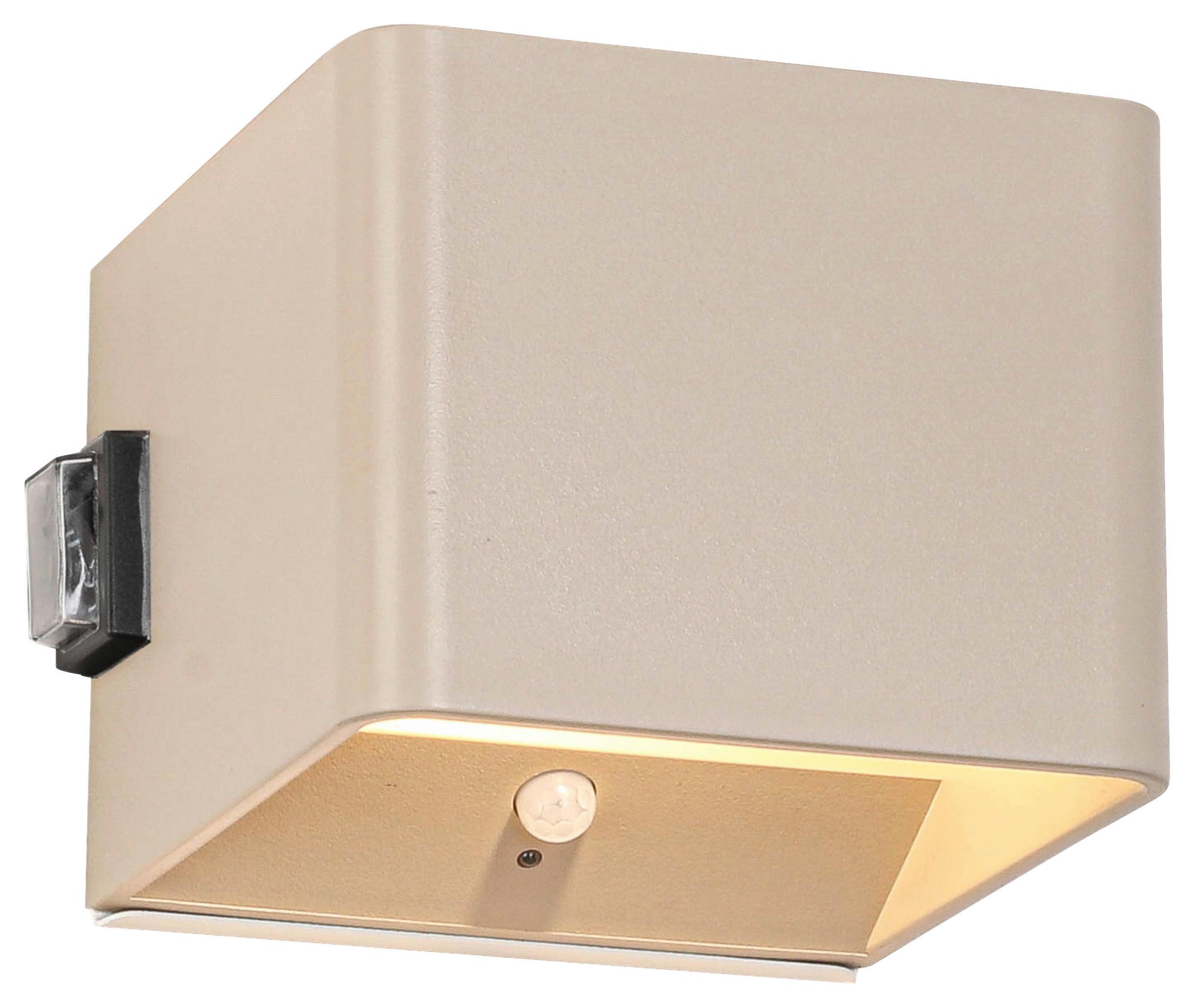 NÁSTENNÉ LED SVIETIDLO HERO2 - piesková, Modern, kov/plast (10,28/10,1/8,05cm) - Modern Living