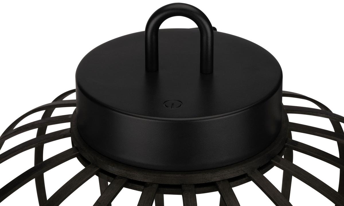 VENKOVNÍ LED SVÍTIDLO PUNO - černá, Moderní, plast/přírodní materiály (25/21,5cm) - Modern Living