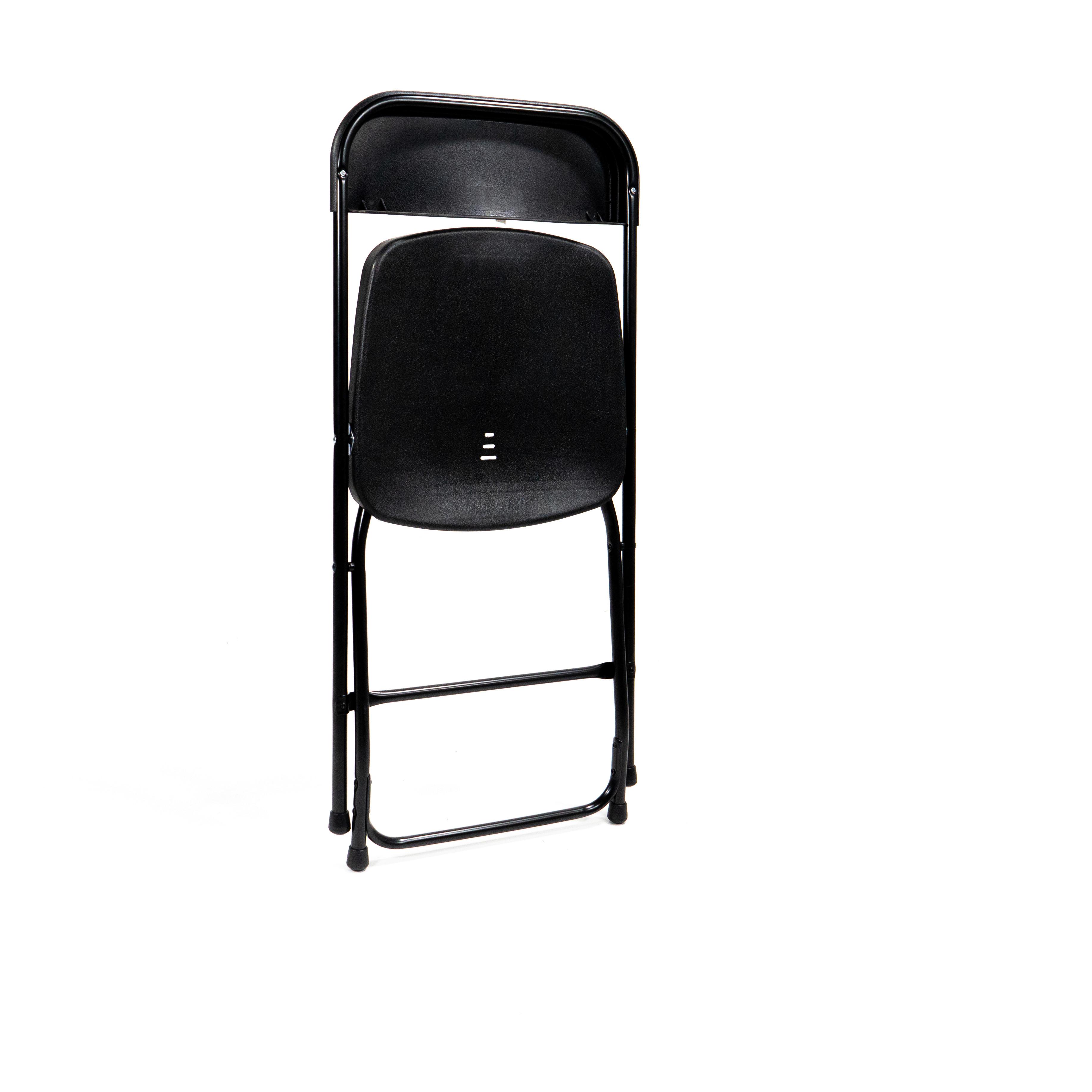 Klappsessel-set 7x Budget Klappstuhl - Schwarz, LIFESTYLE, Kunststoff/Metall (43/80/49cm)