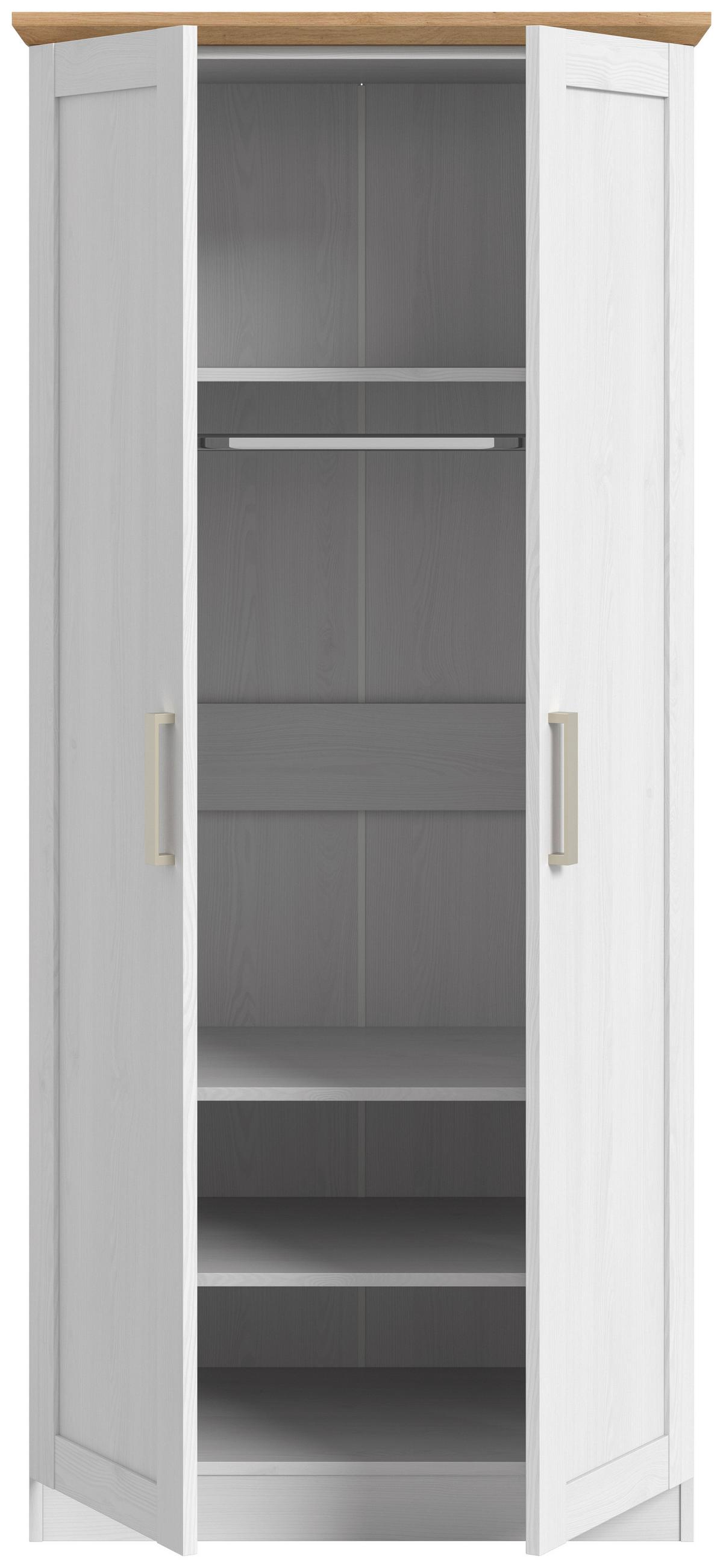 Drehtürenschrank Florenz Sibiu Lärche B: 84 cm - MODERN, Holzwerkstoff (84/185/54cm) - MID.YOU