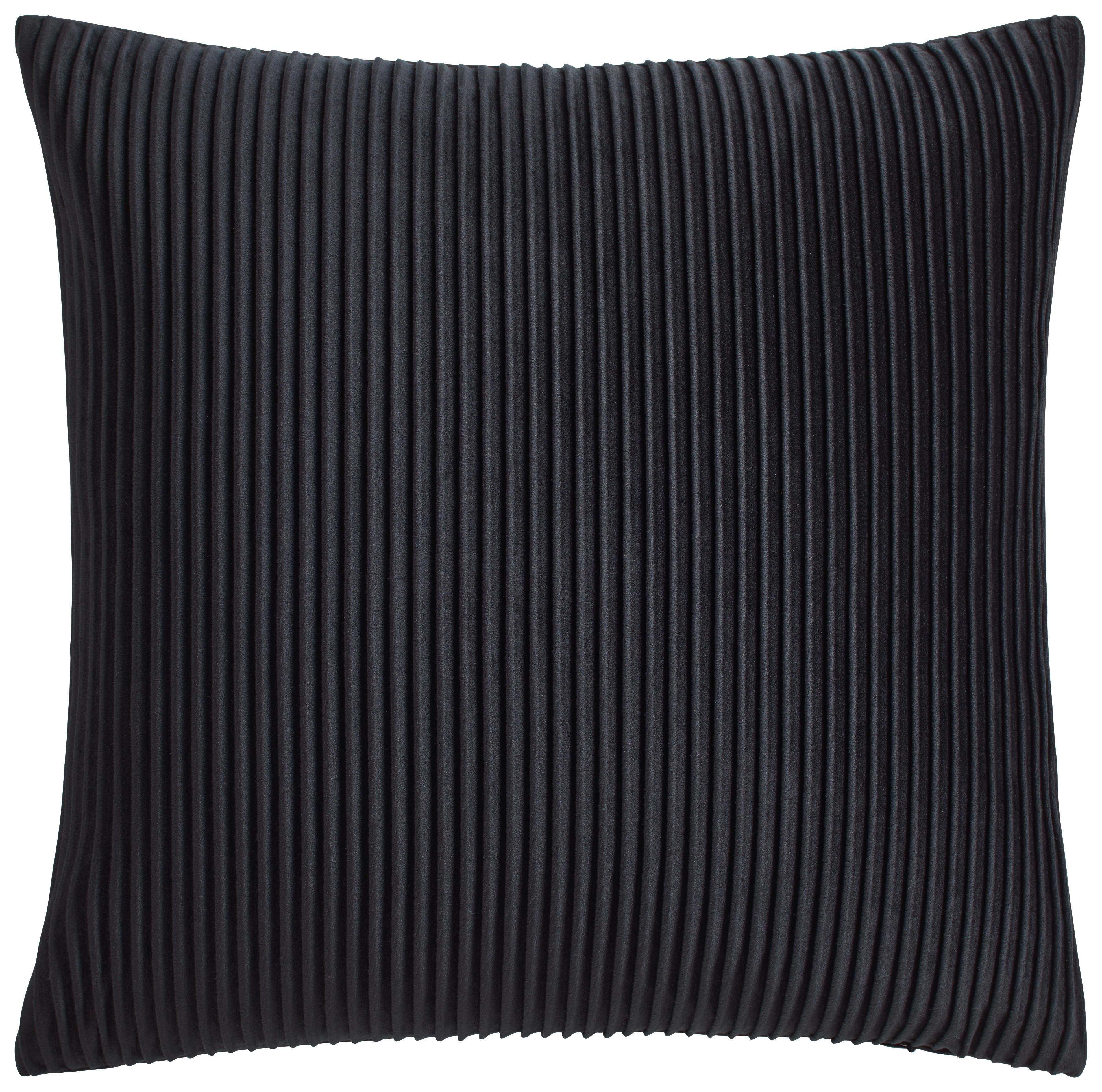 Dekoračný vankúš Melania, 45/45cm, čierna - čierna, Romantik / Landhaus, textil (45/45cm) - Modern Living