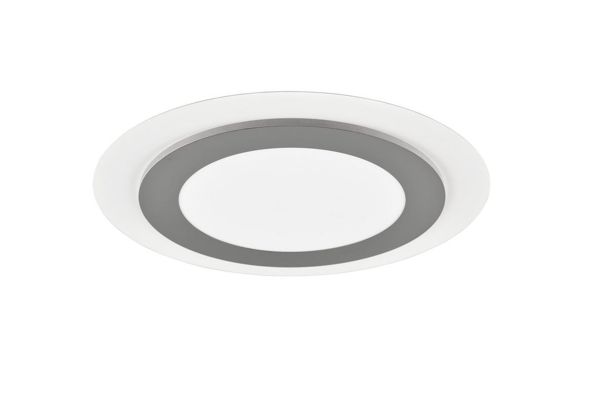 Led-deckenleuchte 641519207 Morgan - Weiß/Nickelfarben, Basics, Metall (45/4,2cm) - Trio Leuchten