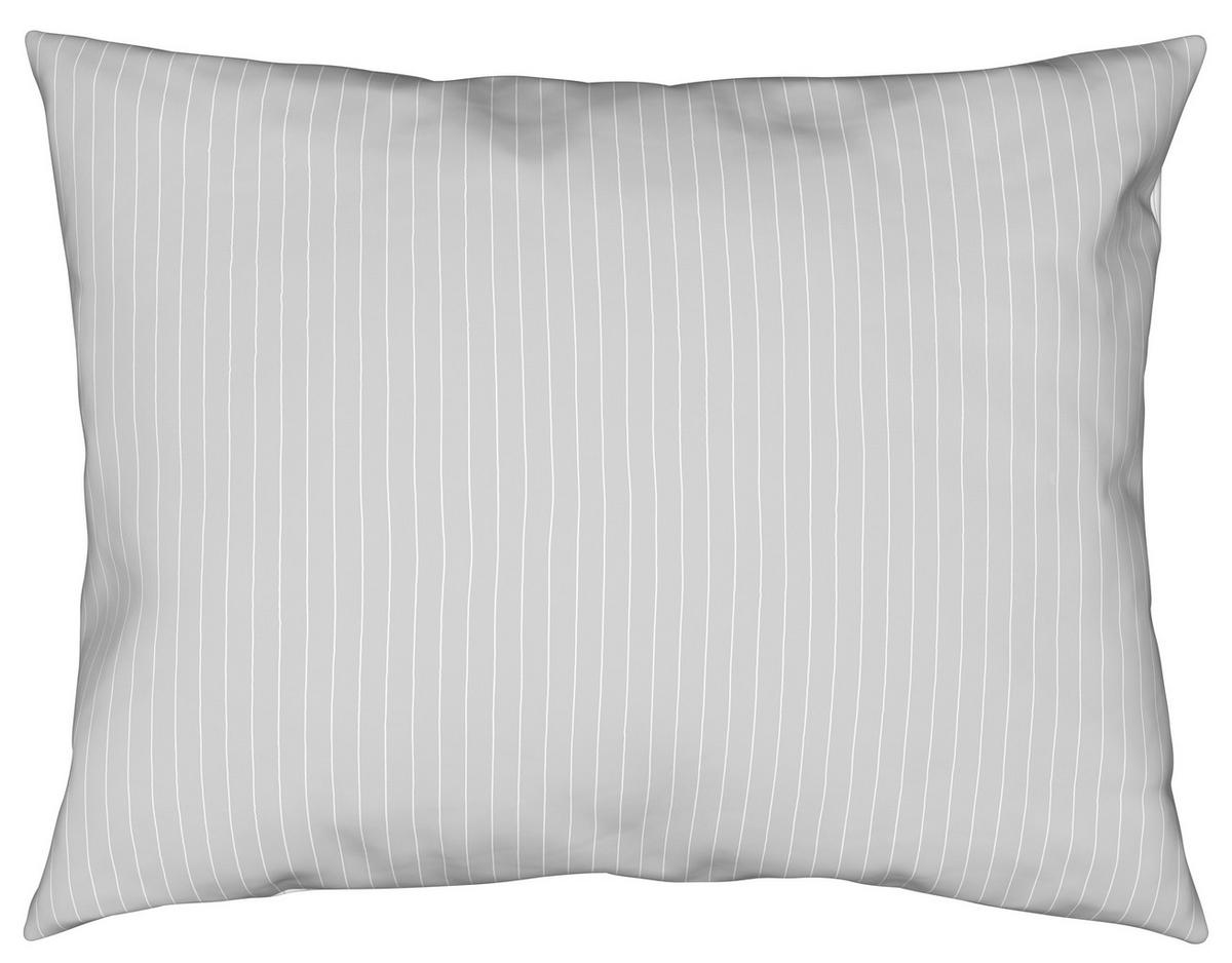 Povlečení Twill XXL, 2x70/90 200/220cm - bílá/světle šedá, Moderní, textil (200/220cm) - Mömax