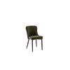 Stuhl Aboshi Vintage Olive B: 46 cm - Schwarz/Olivgrün, ROMANTIK / LANDHAUS, Textil/Metall (46/85/58cm)