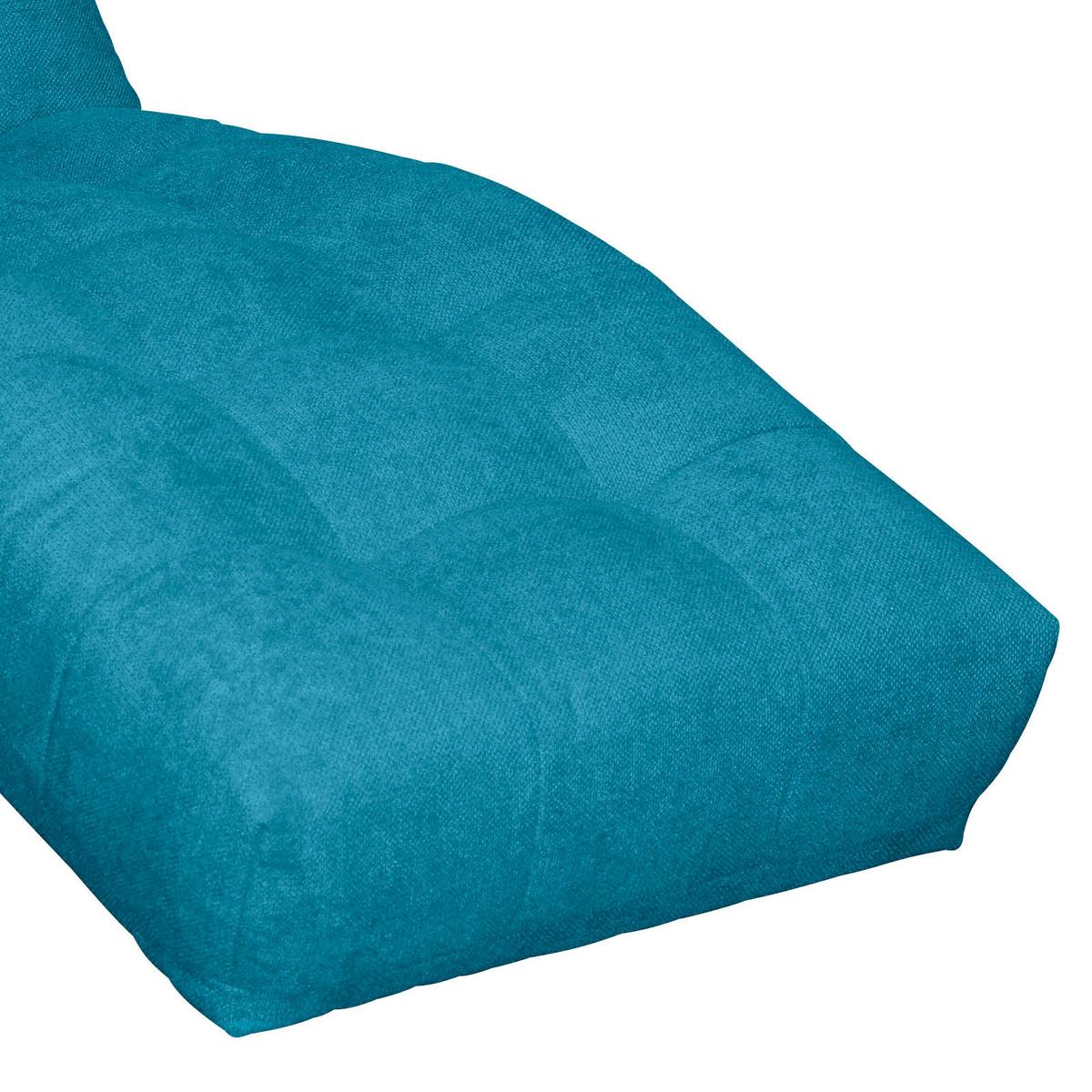 Liege Isabella Flachgewebe Türkisblau - Türkis/Chromfarben, MODERN, Textil (68/88/164cm) - MID.YOU