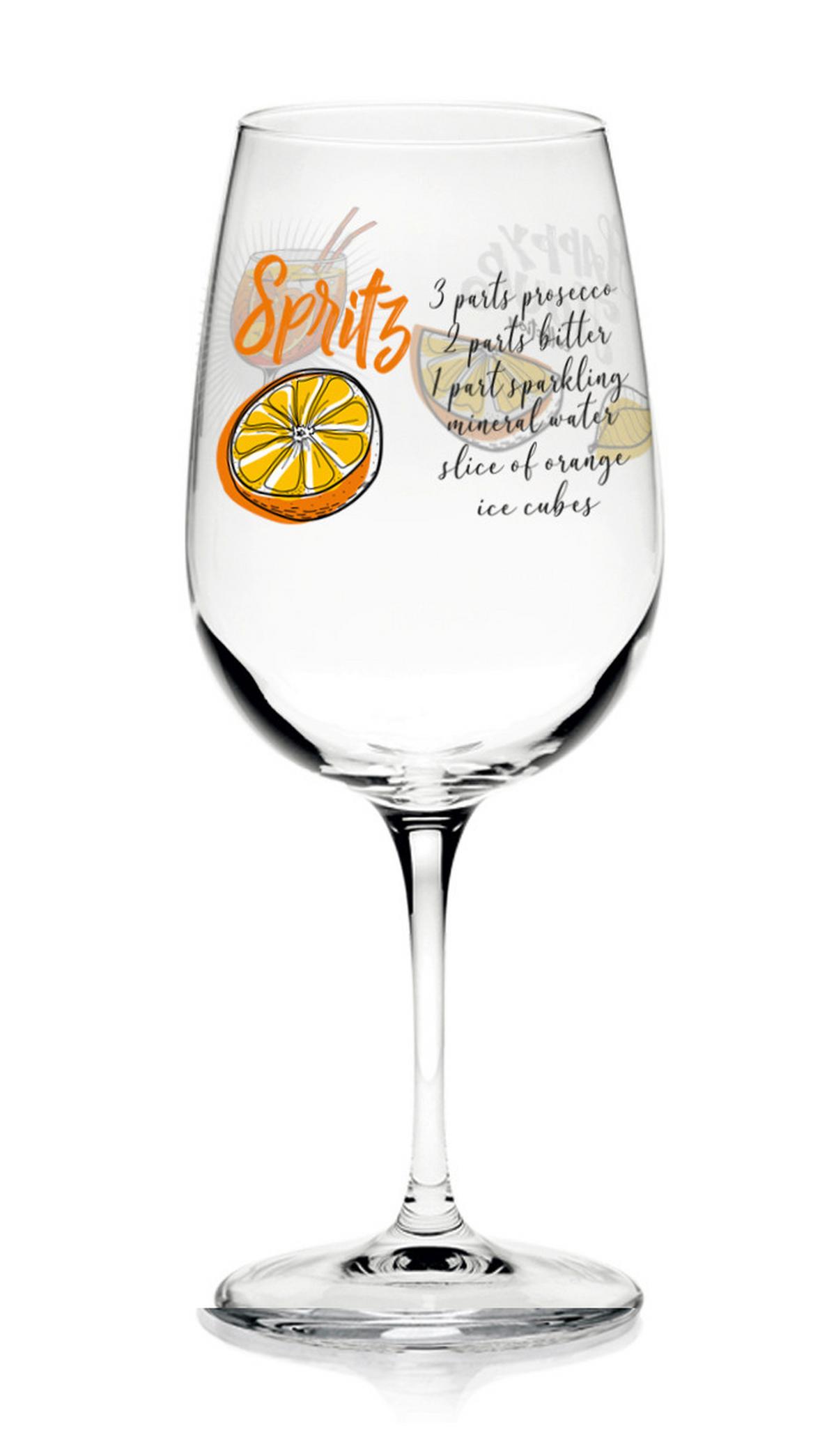Spritzerglas Sofia Ca. 500 Ml - Transparent/Orange, ROMANTIK / LANDHAUS, Glas (8,5/21,4cm) - James Wood