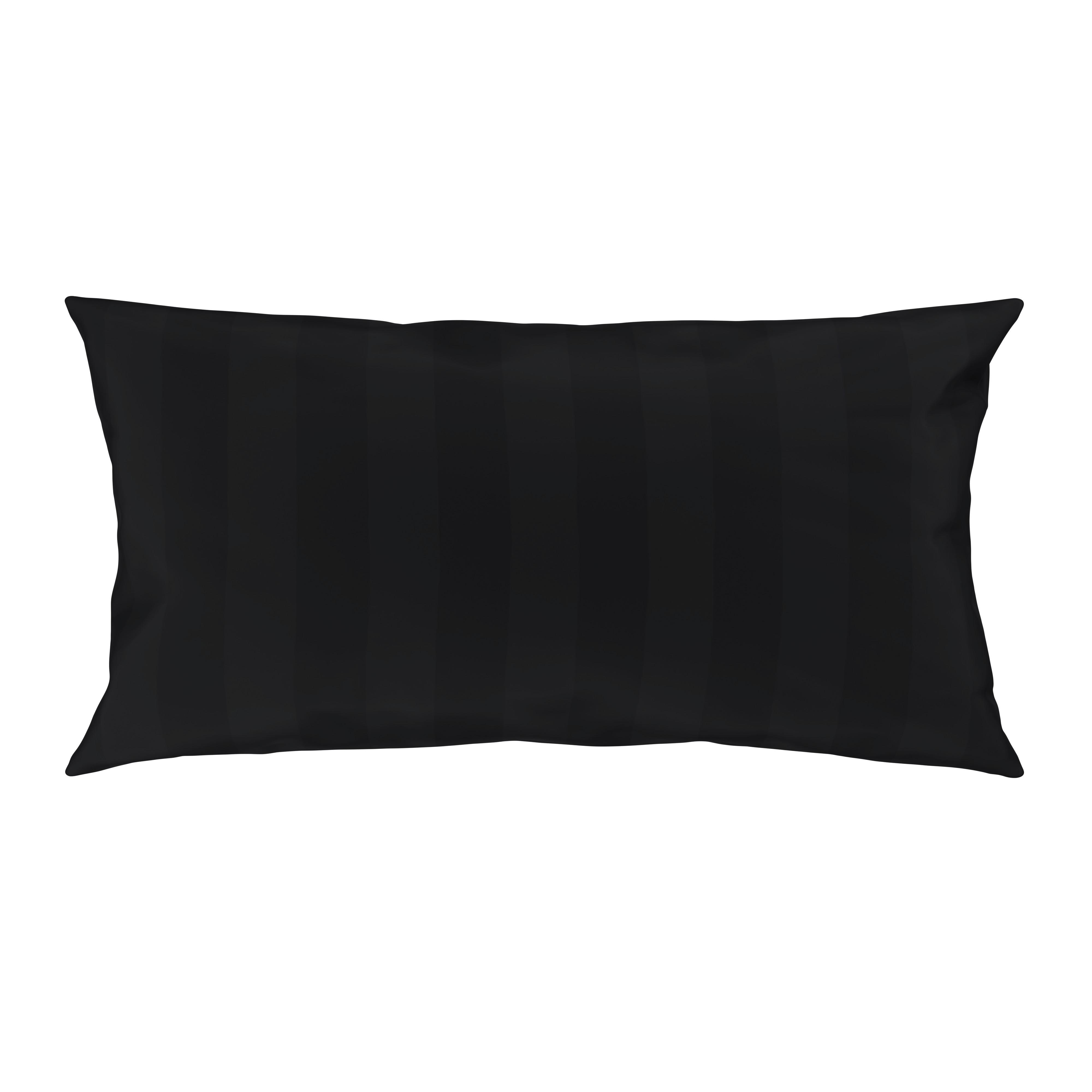 POTAH NA POLŠTÁŘ XENIA STREIF - černá, Moderní, textil (40/80cm) - Premium Living