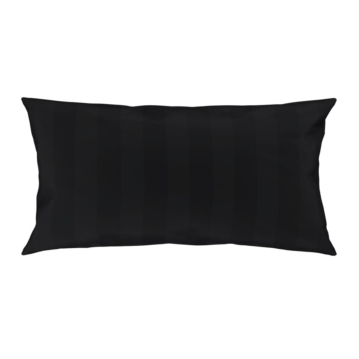 POTAH NA POLŠTÁŘ XENIA STREIF - černá, Moderní, textil (40/80cm) - Premium Living
