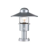 SOCKELLEUCHTE KLAMPENBORG-PED-PIR-SIL - Silberfarben, KONVENTIONELL, Glas/Metall (27.5/33.7cm) - Elstead Lighting