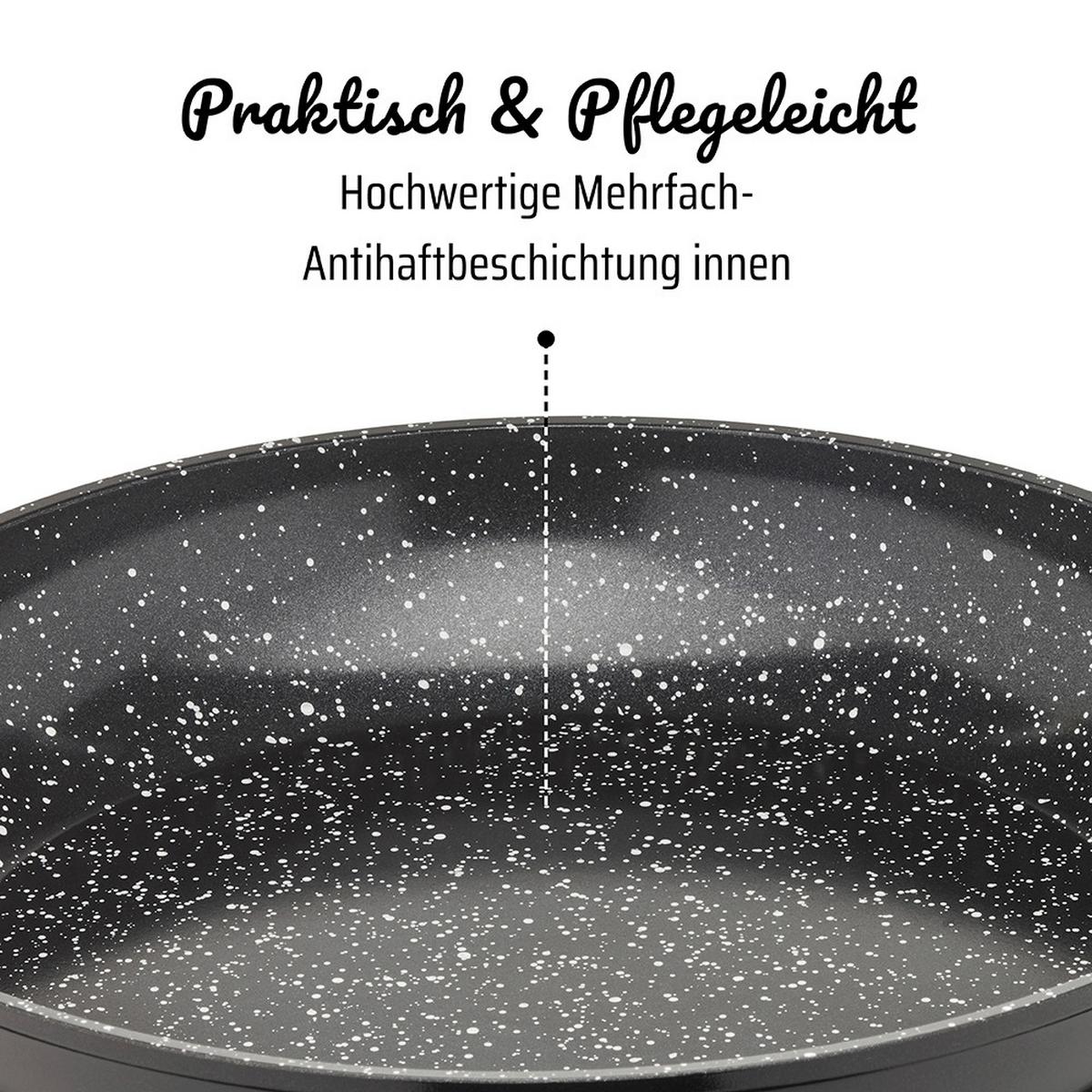 PFANNENSET 3--Teilig., 20+24+28 cm - Schwarz, Basics, Metall - GSW