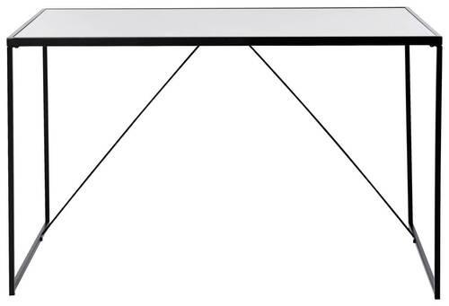 Schreibtisch Glam Desk - Schwarz/Weiß, KONVENTIONELL, Holzwerkstoff/Metall (120/60/73cm) - Livetastic