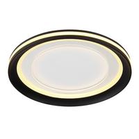 Deckenleuchte 48918-18 - Opal/Schwarz, Basics, Kunststoff/Metall (30/5,5cm) - Globo