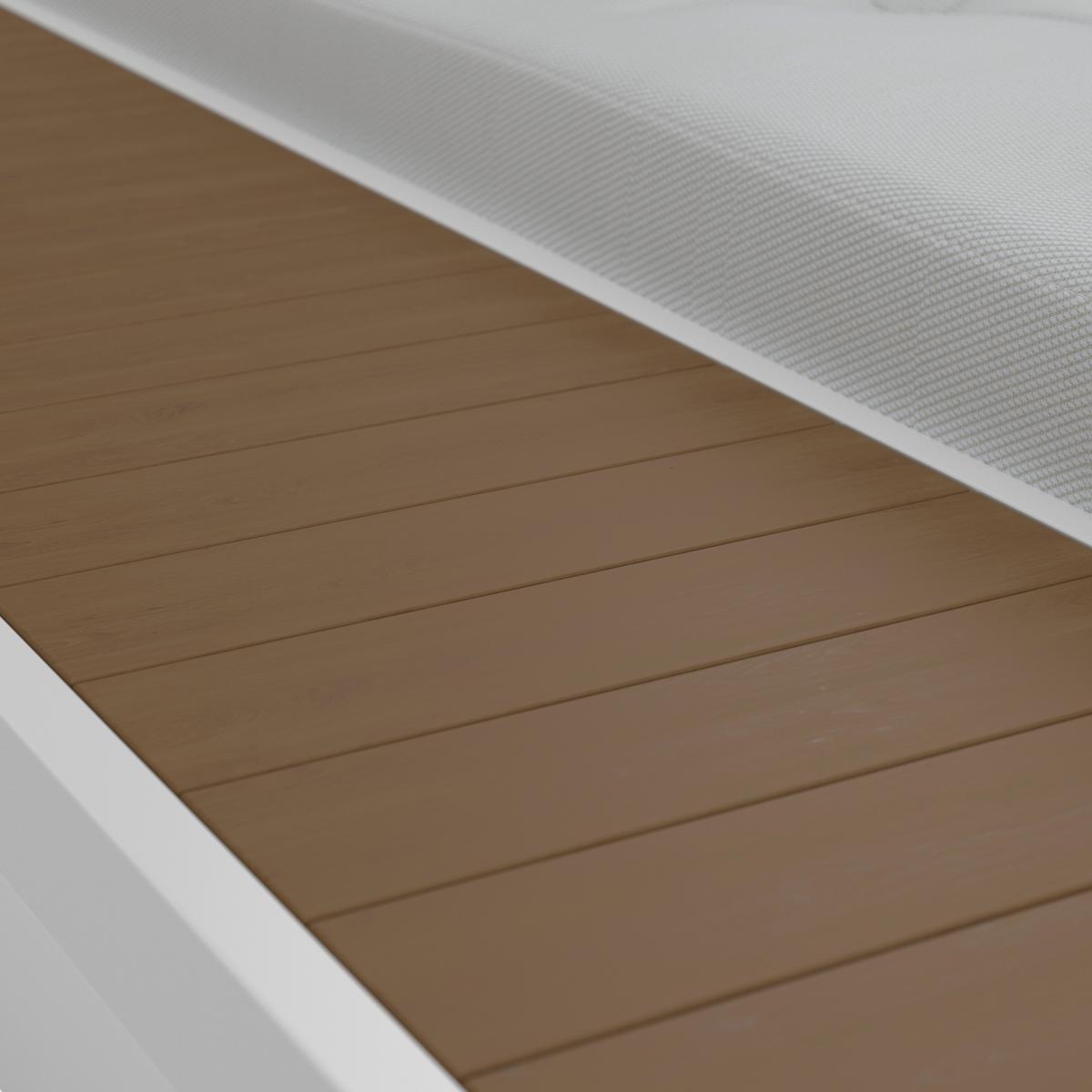 ZAHRADNÍ LEHÁTKO AVOLINA - bílá/světle šedá, Moderní, kov/textil (199/30/86cm) - Bessagi Garden