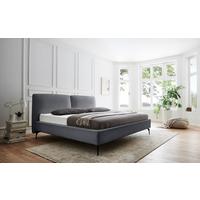 Polsterbett Infinity Liberty Grau 180x200cm - Schwarz/Grau, MODERN, Textil (180/200cm) - Livetastic