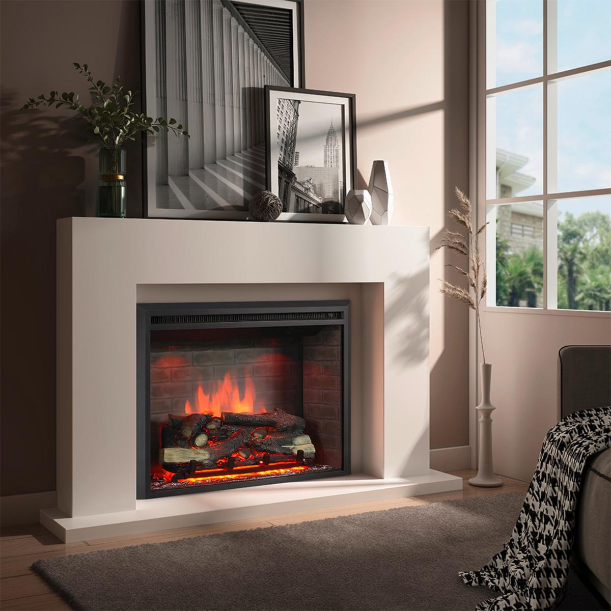 Elektrokamin Calida 30" - Schwarz, Basics, Metall (89/72/32cm)