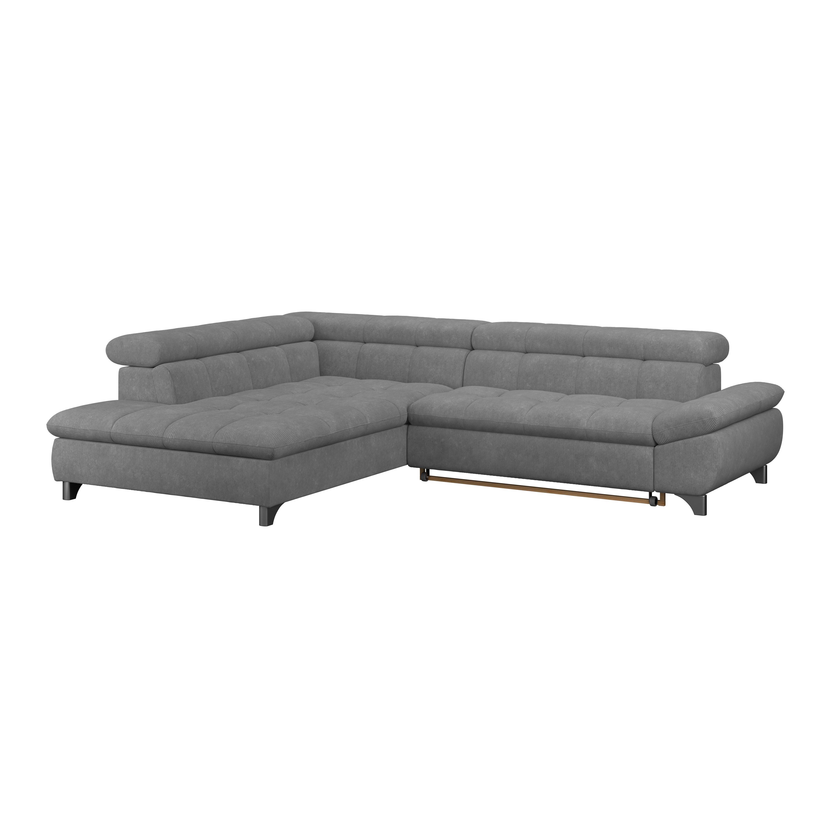 Ecksofa Gemini Anthrazit, B: 234cm