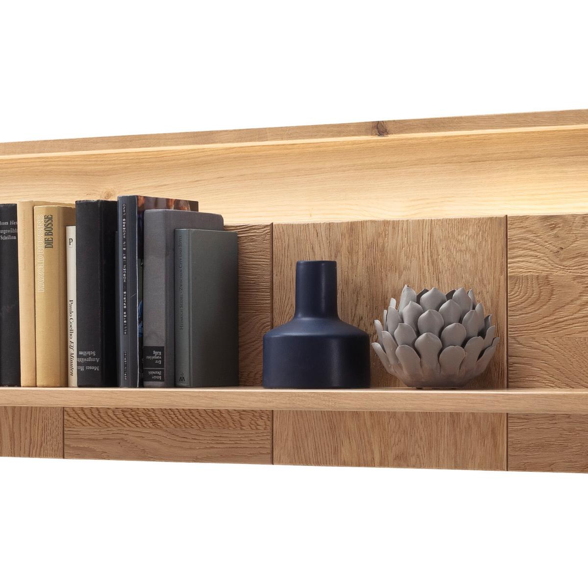 Wandboard Valencia B: 137 cm Eichefarben - Eiche Bianco, Design, Holz/Holzwerkstoff (137/40/26cm) - MID.YOU