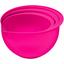 RÜHRSCHÜSSELSET LUISE - Pink/Weiß, KONVENTIONELL, Kunststoff (21,0/23,3/12,2cm) - Plast Team RÜHRSCHÜSSELSET LUISE - Pink/Weiß, KONVENTIONELL, Kunststoff (21,0/23,3/12,2cm) - Plast Team