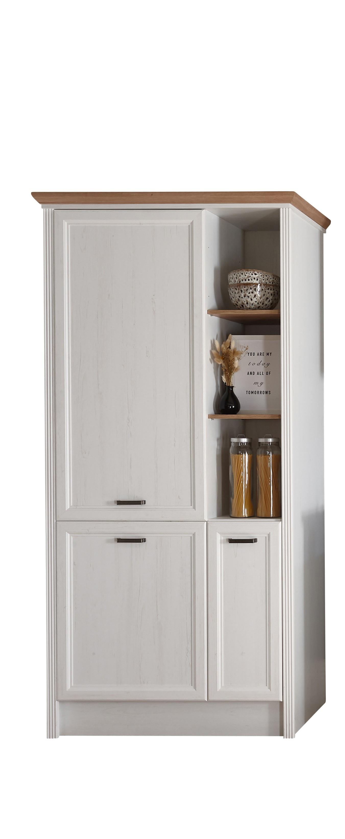 Szekrény Beépíthető Gépekhez Jasmin - mandulafenyő/Artisan tölgy, Modern, faalapú anyag (104/216/61cm)