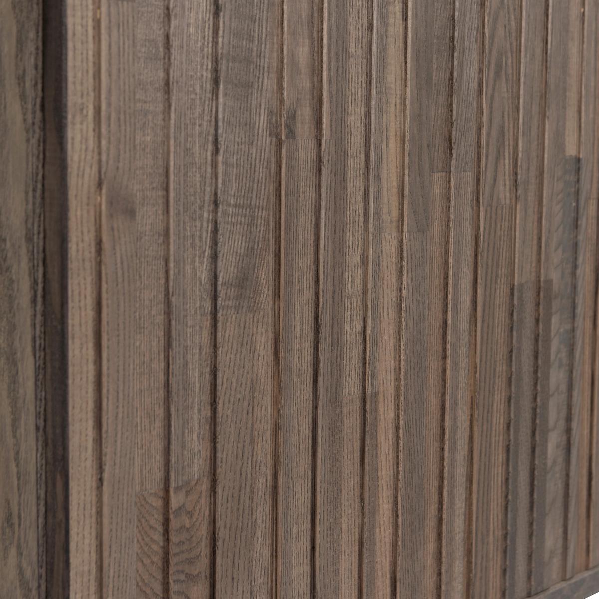 LOWBOARD Gravure Braun B: 100cm - Schwarz/Braun, Design, Holz (100/56/44cm) - Livetastic