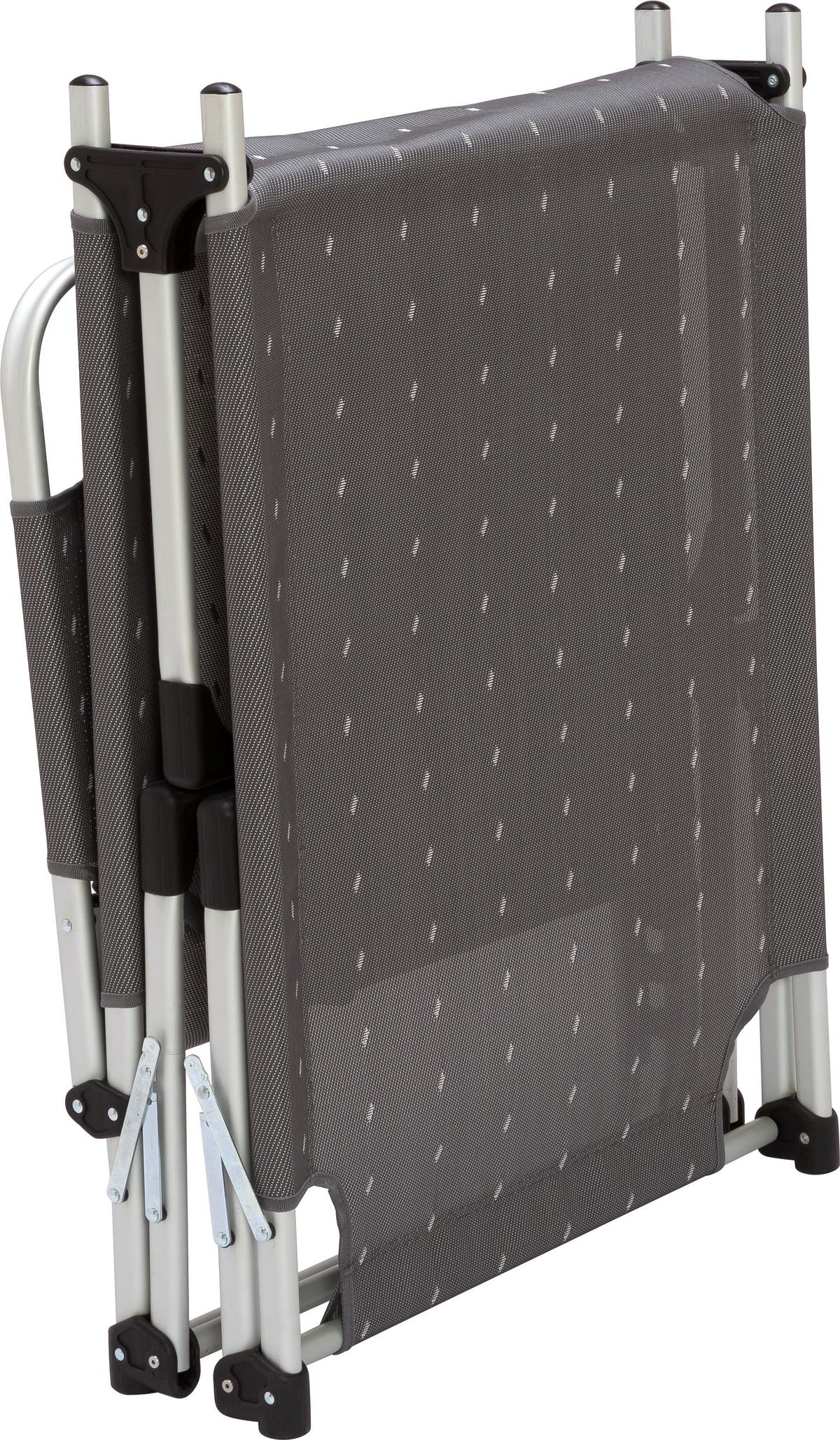 Sonnenliege Lucca Aluminium, Textillehne verstellbar - Grau, MODERN, Textil/Metall (227qm) - Greemotion