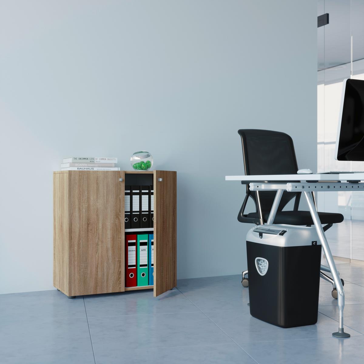 Aktenschrank Vandol Mini Eiche Dekor B: 70 Cm - Eichefarben, Basics, Holzwerkstoff (70/74/39cm) - MID.YOU