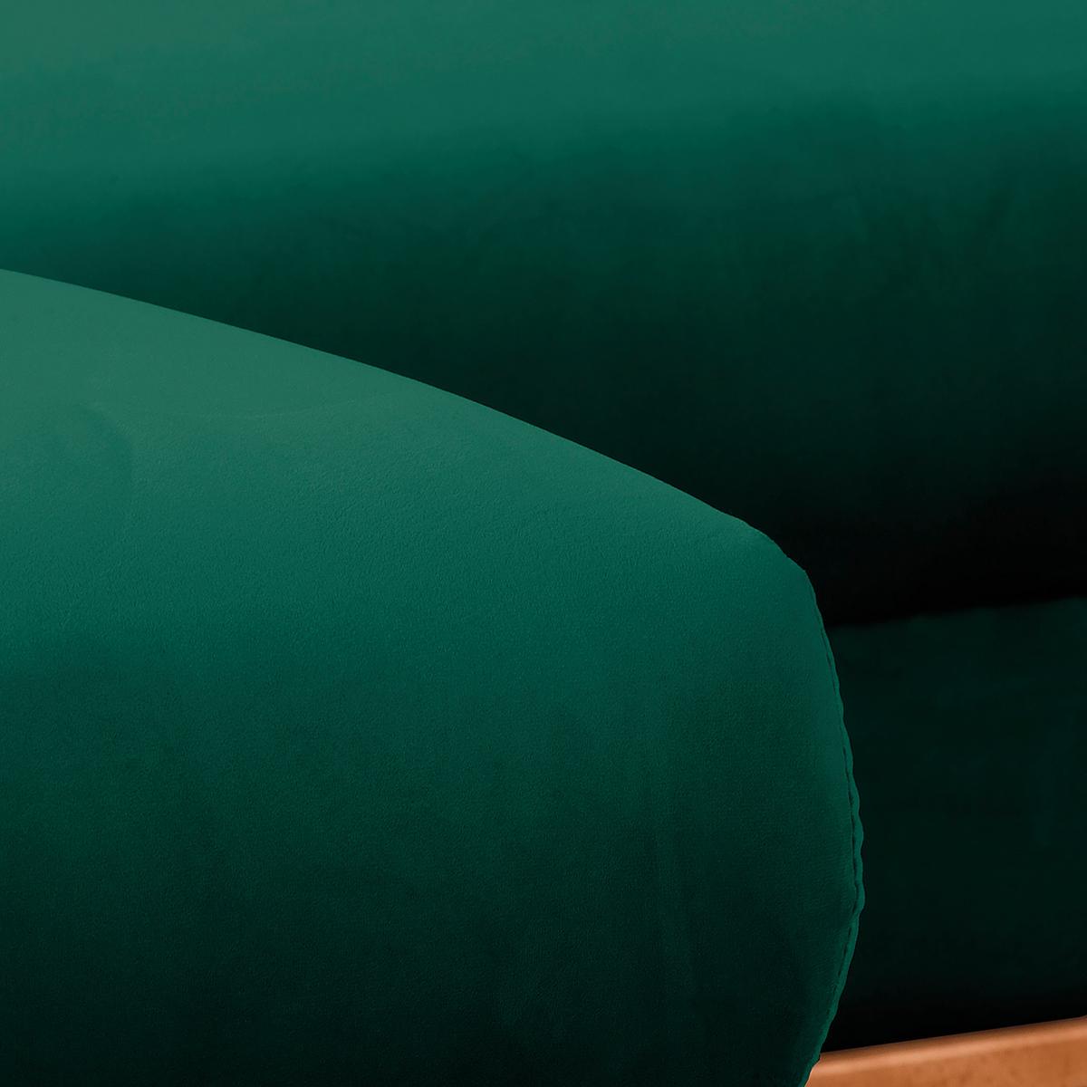 Ecksofa Beata Grün S: 150x230 cm - Wengefarben/Grün, Design, Textil (150/230cm) - Livetastic