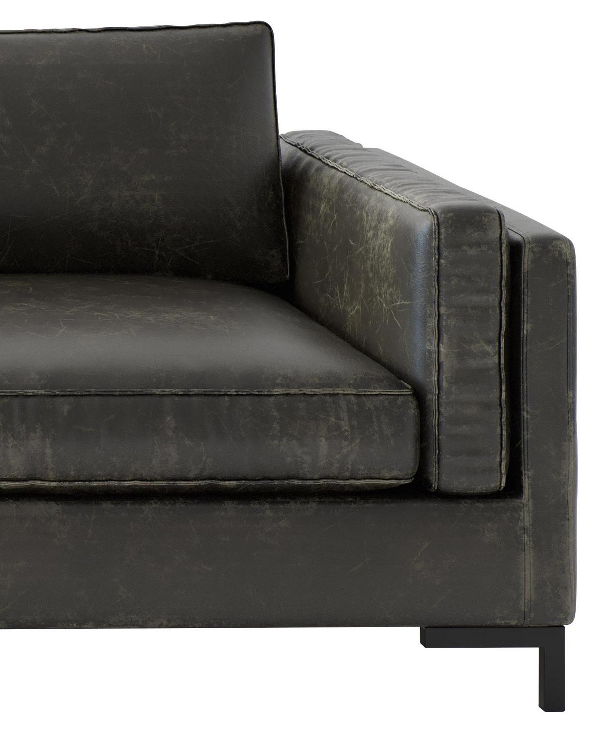 Ecksofa Packo Olivgrün S: 160x265 Cm - Schwarz/Olivgrün, Design, Textil (160/265cm) - Livetastic