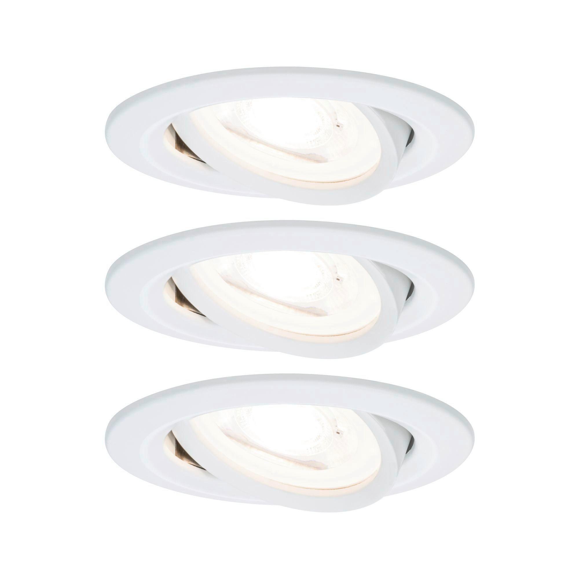 Deckenleuchte 3er-Set Ø 8,4 cm 1-Flammig, Rund - Basics (8,4cm) - Paulmann