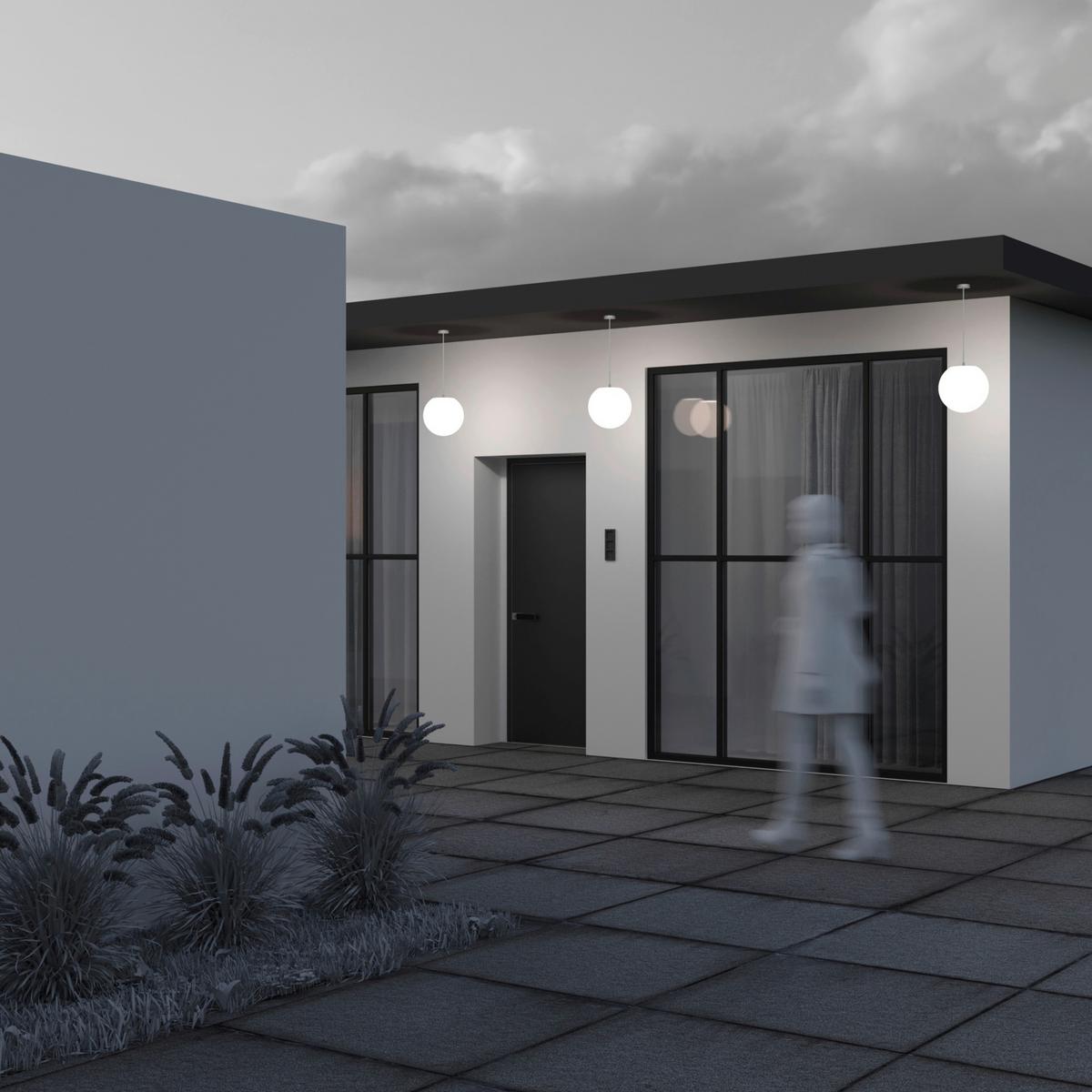 Außenleuchte Erda - Weiß, Basics, Kunststoff/Metall (30/36cm) - MAYTONI